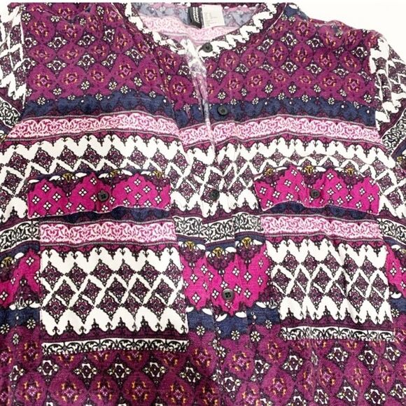 H&M Divided Shirt Dress, Boho Print, 12 - Picture 6 of 7